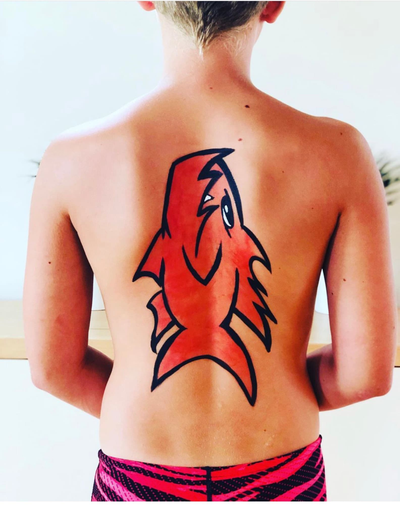 Shark on a back