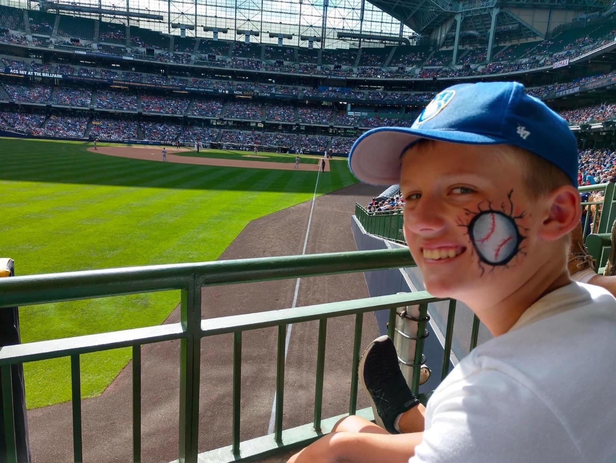 Face design at a ballpark
