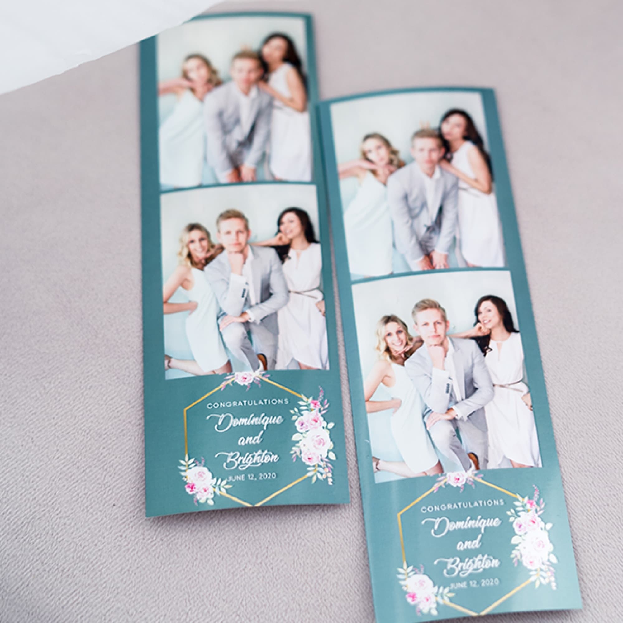 Wedding photo strips